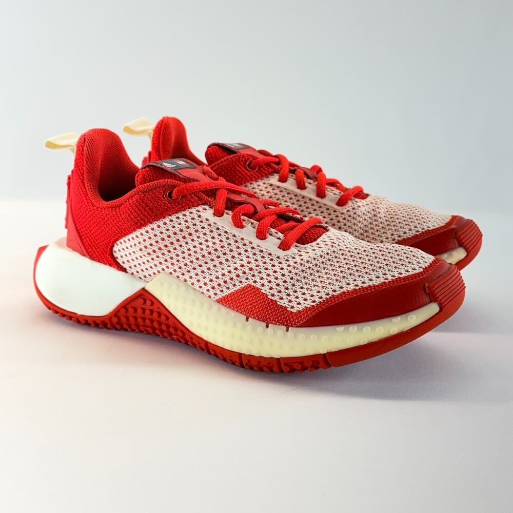 Adidas x Lego Sport Pro J Red Off White Youth Size 4.5 GZ2415 Unisex Athletic